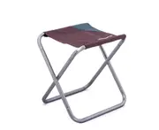 C181 Outdoor Large Folding Stool Oxford Cloth Outdoor Camping Fishing Portable Folding Stool Camping Gear Equipment-Brown