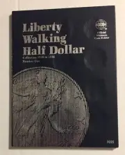 LIBERTY WALKING HALF (1916-1936) #9021 COIN FOLDER BY WHITMAN-NEW OLD STOCK