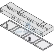 Abb N.2 BAR Support 2 Rods Phase Sez. 10MM BP2500
