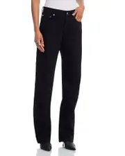 Helmut Lang Zipper Back Carpenter Jeans in Rinsed Black