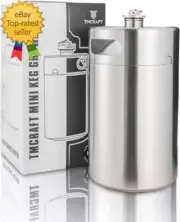 270OZ Stainless Steel Mini Keg Portable Beer Growler with Exhaust Valve Designe