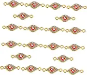 Parliky Unique Evil Eye Pendants Set 20pcs Alloy Bracelet Making Charms for Jewelry Decor