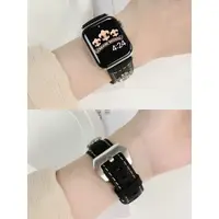 在飛比找蝦皮商城精選優惠-克羅心皮革錶帶 適用於 Apple Watch S8/Ult