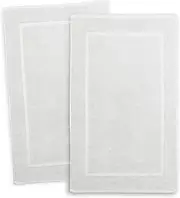 Hearth & Harbor Bath Mat Towels - 100% Ring Spun Cotton Luxury Towels - Ultra Soft & Highly Absorbent, Bathroom Towels, Floor Mat - White