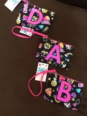 EMOJI JUSTICE INITIAL WRISTLET (A,B,C,D,H,I,J,K,P,U,Y) or NO INITIAL SUPER CUTE!