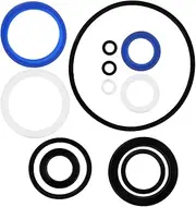 Levemolo 10pcs Oil Seal Ring Rubber Ring Repair Kit Pressure Washer Seal Ring High Pressure Sealing Rings High Pressure Repair Kit High Temperature Repair Rings Automotive Oil Seal Kit