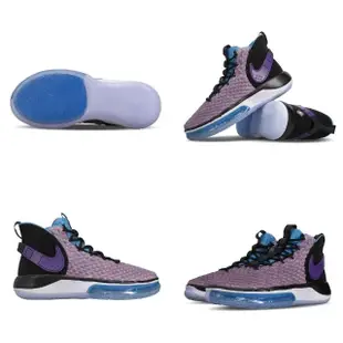 【NIKE 耐吉】籃球鞋 Alphadunk EP 運動 男鞋 高筒 氣墊 避震 包覆 球鞋 編織鞋面 紫 黑(BQ5402-900)