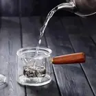 Glass Teapot Kettle with Loose Leaf Tea Strainer Tea Pot with Infuser for Tea