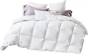 Giselle Bedding Duck Down Quilt, 700GSM Queen Feather Comforter Doona Duvet Cover Quilts Winter Blanket for Bed, Soft Cotton Covers Lightweight Breathable White