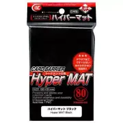 KMC HYPER MAT 80ct 66x91mm STANDARD SIZE CARD SLEEVES Black