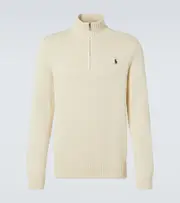 [Polo Ralph Lauren] Polo Ralph Lauren Cotton half-zip sweater AU 99 blue