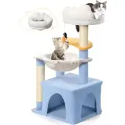 Cloud Cat Tree with Sisal Scratching Posts Cute Cat Tower with Hammock Cute C...