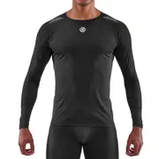 Skins Men's 3-Series Activewear Long Sleeve Top Black