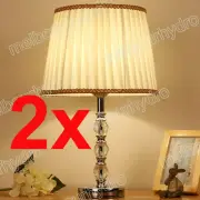 TWO of K9 Solid Crystal Glass Desk Table Light Bedside Lamp E27 lamp 4030