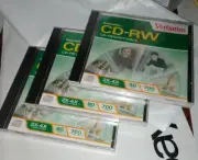 3 (fthree) NEW, FACTORY SEALED Verbatim DataLifePlus CD-RW 533MB free ship