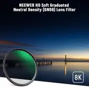 NEEWER 55mm HD Soft GND8 Lens Filter with 30 Layer Nano Coated&Water Repellent
