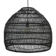 Rattan Lamp Pendant Light Vintage Hanging Lamp LED Living Room Dining Room Home Decor Cafe Restaurant Hanglamp Black