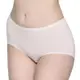 思薇爾 絲芙麗2.0系列M-XXL素面中腰低衩三角女內褲(粉白色)