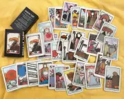 MINT!! VINTAGE 1970 Aquarian Tarot Deck 78 Cards David Palladini Morgan Press