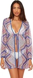 [BECCA] Women's Summer Breeze Tunic, Tie Front, Casual, Beach Cover Ups