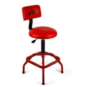 Shop Stool with Backrest Mechanic Garage Stool for Workshop Adjustable Stool ...