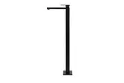 MEIR Square Brass Floor Standing Bath Mixer and Spout - Matte Black