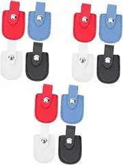 WOFASHPURET 3sets Pu Storage Cover for Nail Clippers Durable Grooming Scissor Holder Manicure Scissor Pouch for Organizing Cuticle Trimmers Mixed Color Design 4pcs*3