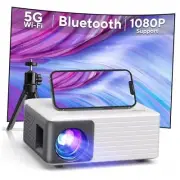 Mini Projector with WiFi and Bluetooth, 1080P Supported Projector with