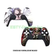 Set of 2 Overlord Anime Momonga Ainz Albedo SKIN STICKER DECAL PS5 Controller
