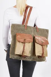 Flap And Strings Upcycled Bag--MOB-FLAPSTRINGS