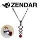【ZENDAR】頂級天然沙丁紅珊瑚圓珠3.5-4mm銀色項鍊 LIGHTNING (220248-20)