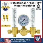 Dual Output Argon Regulator Flowmeter Flow Meter Mig Tig Welding 0-60CFH CGA580