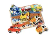 Melissa & Doug Construction Vehicles Wooden Chunky Puzzle (6 pcs)