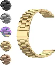 [FitTurn] Compatible with Michael Kors Access Gen 5 Bradshaw/Lexington Bands Metal Bracelet Replacement Solid Stainless Steel Watch Band Strap Wristbands for MK Access Gen 5 Lexington(20mm)/Bradshaw(22mm)