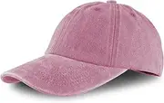 [Yazikisa] Vintage Washed Plain Baseball Cap for Men Women Adjustable Trucker Hat Classic Soft Cotton Golf Hats Dad Caps Snapback Flat Bill Casual Wear Outdoor Activities