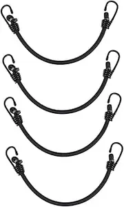 COHEALI 4pcs Elastic Straps with Hooks for Trucks Bikes and Rvs Durable High Strength Cargo Tie Down Ropes for Camping and Outdoor Activities