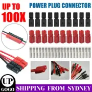 10-100X Mini Connectors For Anderson Style Plug With Red And Black Single Pole