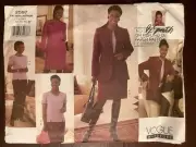 New VOGUE Misses Wardrobe Jacket Top Dress Pants Skirt Pattern 2597 Size 12-16