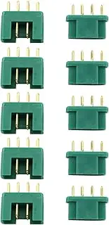 E-outstanding MPX 6-Pin Plug 5Pairs MPX Multiplex 6 Pin Connector Goldplated Pin 30Amp Male Female Sockets RC Aeromodelling Field Accessories