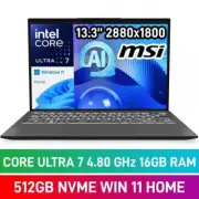 MSI Prestige 13 AI 2.8K OLED Laptop, Intel Evo Core Ultra 7-155H, 16GB/512Gb
