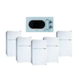 美國富及第Frigidaire 1級省電90L雙門小冰箱 雅典白 FRT-0904M(超值5台組加碼送微波爐1台)