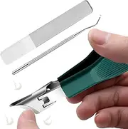 Nail Clipper Set - Wide Opening Toenail Clippers,Curved Fingernail Trimming Tool for Seniors Adults Women Men