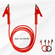 8Pcs Alligator Clip Electrical Test Wires Set Resin 1m/3.3FT 14 Gauge beowl