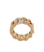 Versace Engraved Chain Ring 11,13,25,9 Yellow