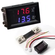 DC 100V 100A LED Digital Voltmeter Ammeter Ampere Voltage Meter Current Shunt