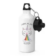 Caticorn I Purr Glitter Sports Drinks Water Bottle - Cat Unicorn Funny