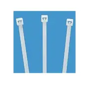 8" 40 lb Tensile Strength Nylon Natural Zip Ties Wire Ties Cable Ties 1000 Pack
