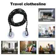 4Pcs Travel Clothesline Retractable 14.76 Ft Camping Clothesline Portable teEZv