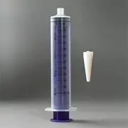 60cc ENFit Syringe - Flattop W/Trans Connection - Enteral / Oral 60Ml Feeding Syringe - Transition Tip included 3 pack