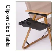 Secure and Organized Side Table Tray for Outdoor Adventures Black or Khaki